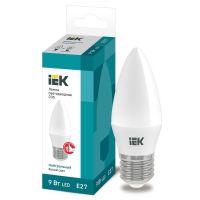 Лампа светодиодная Led Eco 9Вт C35 свеча 4000К нейтр. бел. E27 230В IEK LLE-C35-9-230-40-E27 Лампа светодиодная Led Eco 9Вт C35 свеча 4000К нейтр. бел. E27 230В IEK LLE-C35-9-230-40-E27