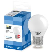 Лампа светодиодная Led ECO G45 9Вт шар 6500К E27 230В IEK LLE-G45-9-230-65-E27