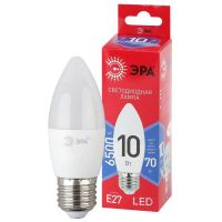 Лампа Led ECO LED B35-10W-865-E27 R (диод свеча 10Вт холодн. E27) (10/100/3500) ЭРА Б0045338