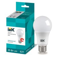 Лампа светодиодная Led 25Вт A80 шар 4000К нейтр. бел. E27 230В IEK LLE-A80-25-230-40-E27