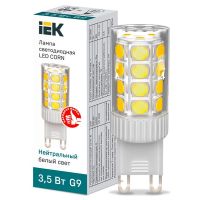 Лампа светодиодная Led Corn 3.5Вт капсульная 4000К нейтр. бел. G9 230В керамика IEK LLE-Corn-4-230-40-G9 Лампа светодиодная Led Corn 3.5Вт капсульная 4000К нейтр. бел. G9 230В керамика IEK LLE-Corn-4-230-40-G9
