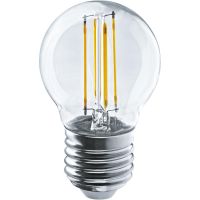 Лампа светодиодная Led филаментная 80 880 OLL-F-G45-08-230-2.7K-E27 8Вт шар прозрачная 2700К тепл. бел. E27 800лм 220-240В ОНЛАЙТ 80880