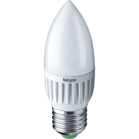 Лампа светодиодная Led 94 481 NLL-P-C37-5-230-2.7K-E27-FR 5Вт свеча 2700К тепл. бел. E27 330лм 220-240В Navigator 94481