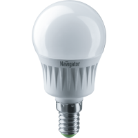 Лампа светодиодная Led 94 466 NLL-G45-7-230-2.7K-E14 7Вт шар 2700К тепл. бел. E14 500лм 176-264В Navigator 94466