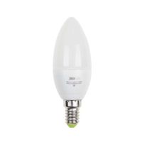 Лампа светодиодная Led PLED-ECO-C37 5Вт свеча 3000К тепл. бел. E27 400лм 230В JazzWay 2855312A