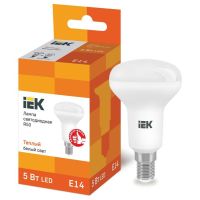 Лампа светодиодная Led ECO R50 5Вт 3000К тепл. бел. E14 450лм 230-240В IEK LLE-R50-5-230-30-E14