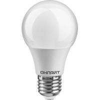 Лампа светодиодная Led 61 140 OLL-A60-10-230-6.5K-E27 грушевидная 10Вт ОНЛАЙТ 61140