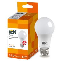 Лампа светодиодная Led ECO A60 15Вт грушевидная 230В 3000К E27 IEK LLE-A60-15-230-30-E27 Лампа светодиодная Led ECO A60 15Вт грушевидная 230В 3000К E27 IEK LLE-A60-15-230-30-E27