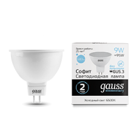 Лампа светодиодная Led Elementary 9Вт MR16 6500К холод. бел. GU5.3 680лм GAUSS 13539