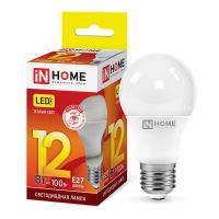 Лампа светодиодная Led LED-A60-VC 12Вт грушевидная 230В E27 3000К 1140лм IN HOME 4690612020235