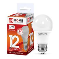 Лампа светодиодная Led LED-A60-VC 12Вт грушевидная 230В E27 6500К 1140лм IN HOME 4690612020259