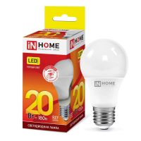 Лампа светодиодная Led LED-A60-VC 20Вт грушевидная 230В E27 3000К 1900лм IN HOME 4690612020297