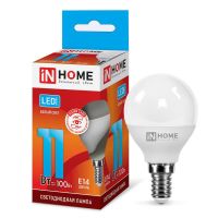 Лампа светодиодная Led LED-ШАР-VC 11Вт шар 4000К нейтр. бел. E14 1050лм 230В IN HOME 4690612020594