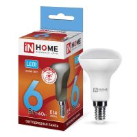 Лампа светодиодная Led LED-R50-VC 6Вт 4000К нейтр. бел. E14 525лм 230В IN HOME 4690612024264
