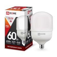 Лампа светодиодная Led LED-HP-PRO 60Вт 230В 6500К E27 5700лм с адаптером E40 IN HOME 4690612031132