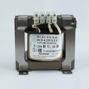 Трансформатор тока ОСО-0.25 220/24В