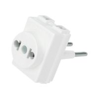 Переходник электрический 'Козья ножка' 220В 10А REXANT 11-1065