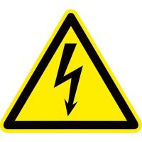 Знак пластик 'Опасность поражения электрическим током' (Молния) W08 150х150мм PROxima EKF pn-1-02